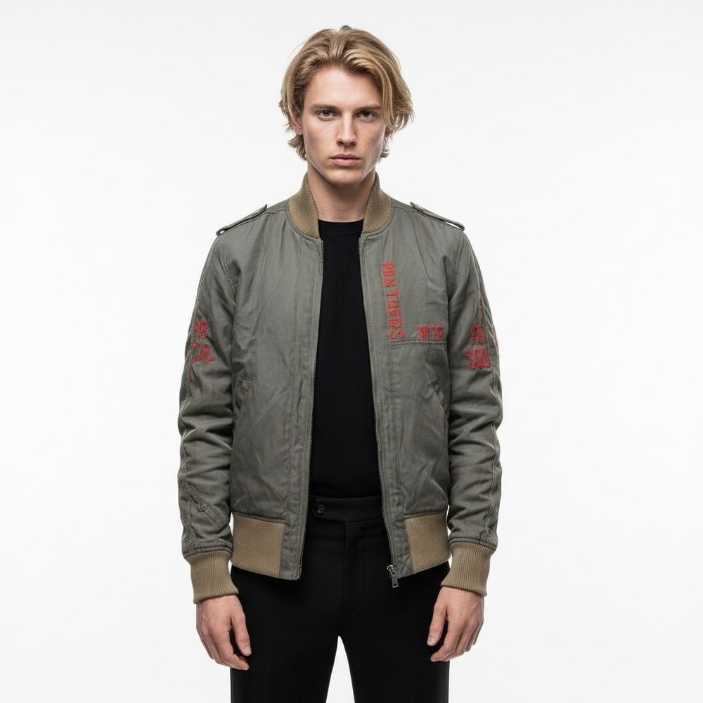 DIESEL BLUE PANTHERS BOMBER JACKET MEN'S SIZE MEDIUM